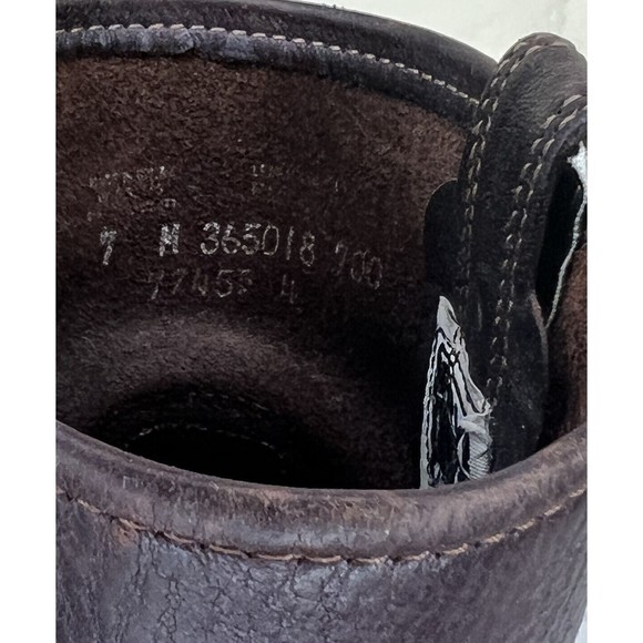 Frye #77455 Harness Brown Leather Motorcycle Boot Women’s Size 7 - Picture 8 of 9